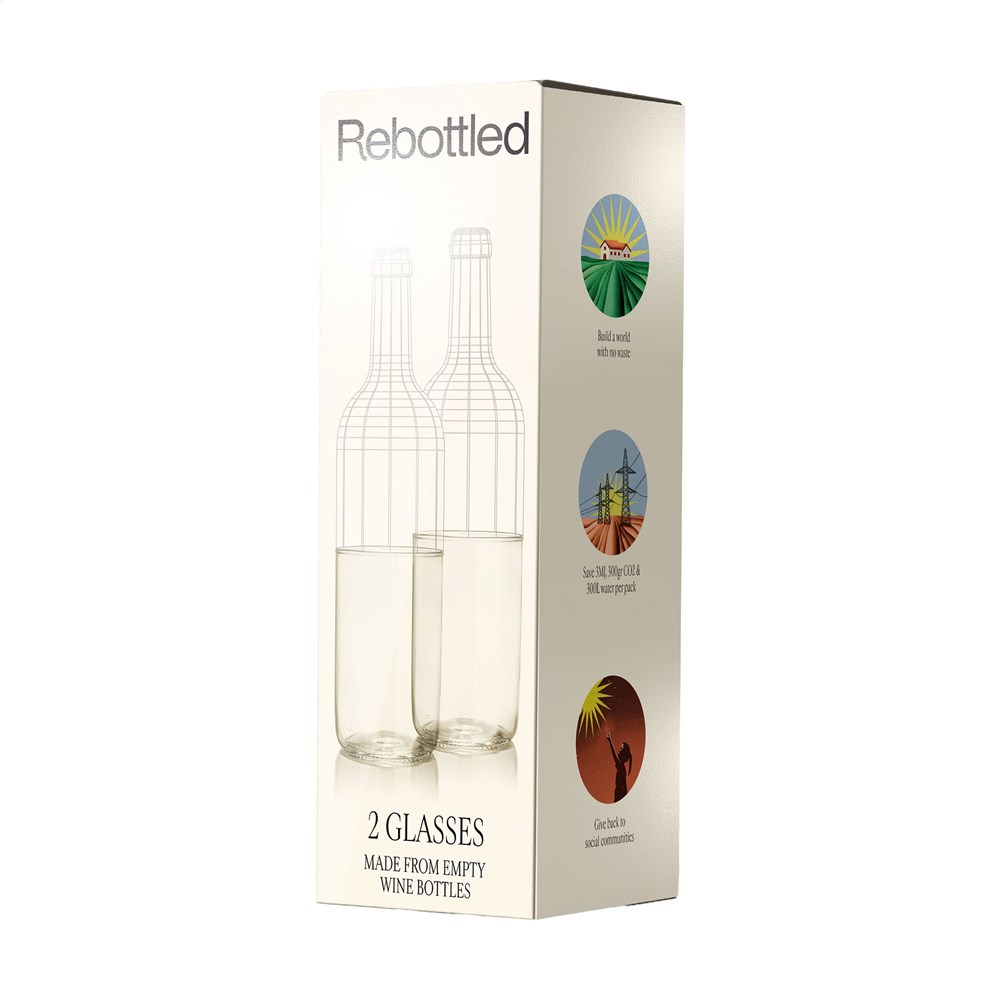 Rebottled® Tumbler 2-pack Trinkgläsern