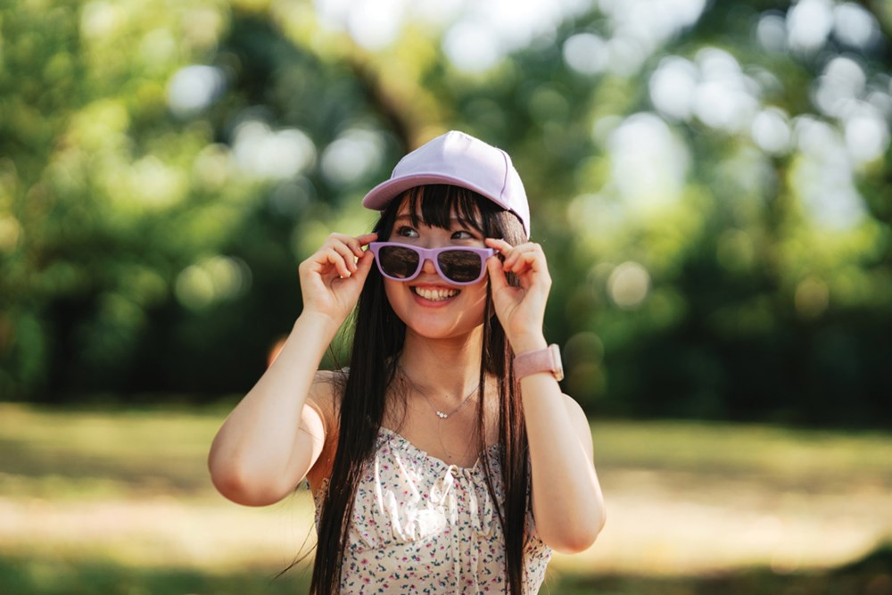 Sonnenbrille aus RCS recyceltem PP-Kunststoff