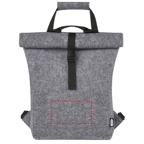 Felta Fahrradtasche aus GRS-recyceltem Filz 13 L