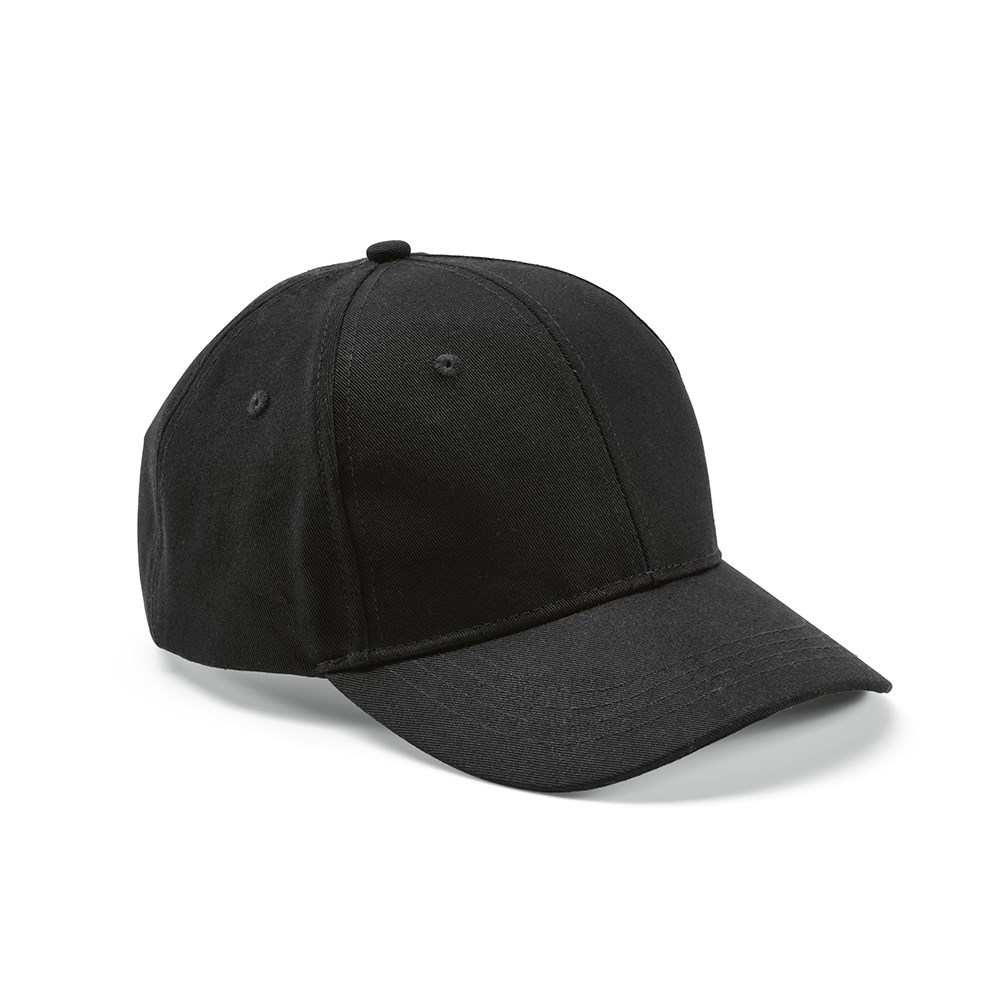 Darrell Cap recy. Baumwolle 280 gsm  - Schwarz